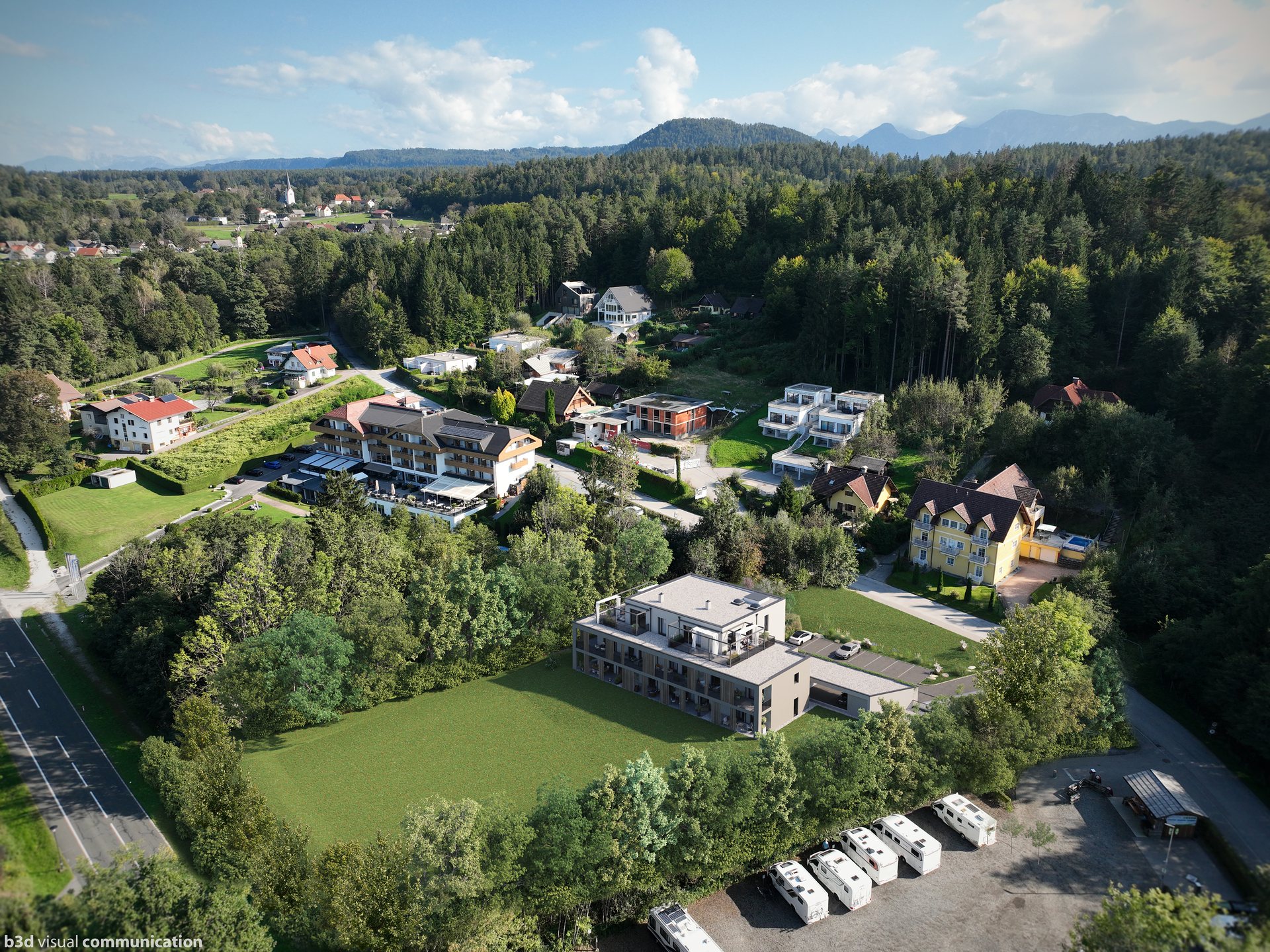 Luftbild der Umgebung von Augsdorf