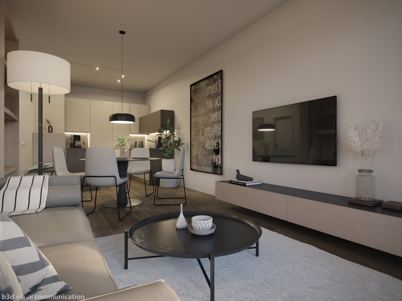 Wohnen und Essen in einem 2-Zimmer-Apartment